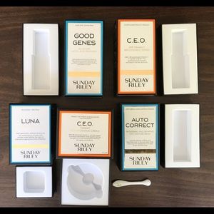 Sunday Riley Boxes (EMPTY) sold individually